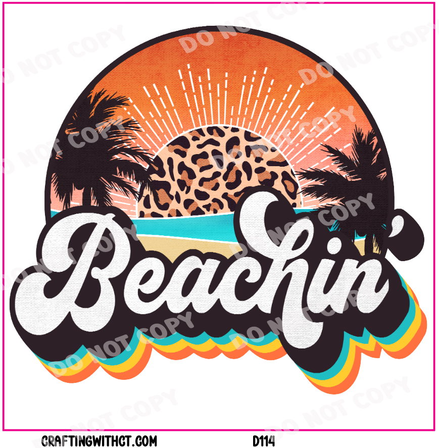 D114 beachin decal