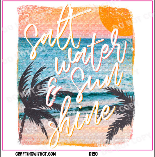 D120 salt water and sunshine decal