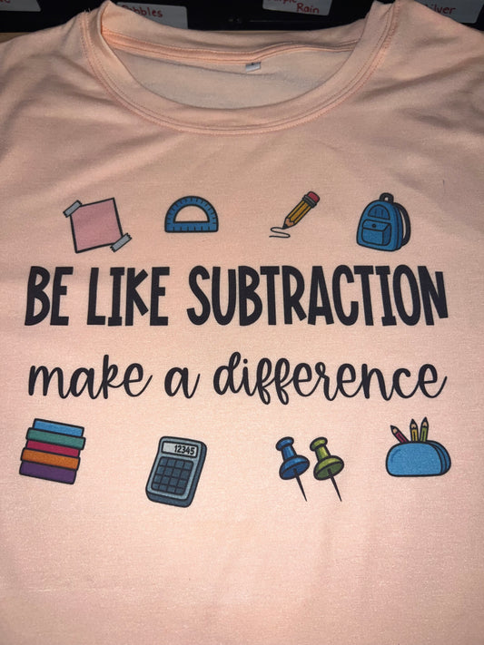 Be like Subtraction Make a Difference