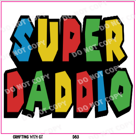 D83 Super Daddio decal