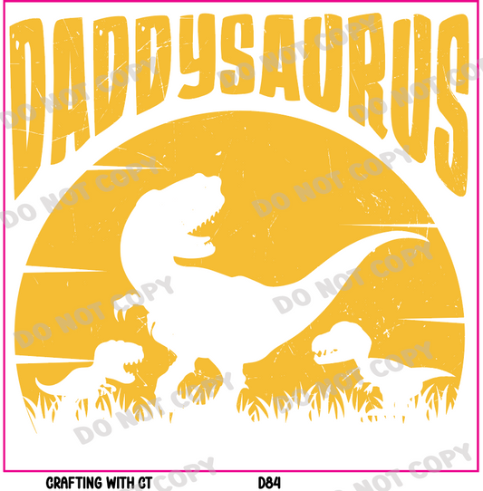 D84 Daddysaurus decal