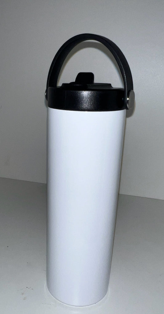 20oz straight insulated tumbler - sublimation with 2 lids