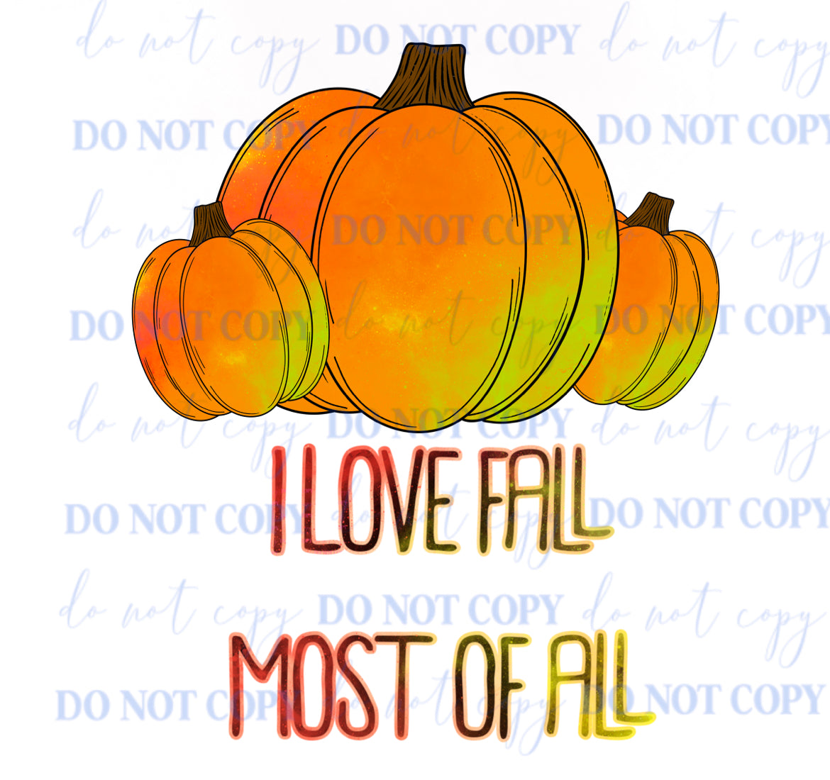 D131 love fall most of all decal