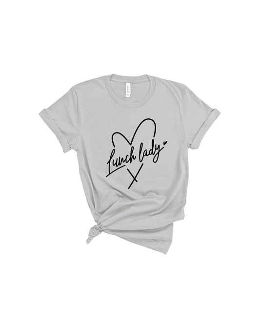 Lunch Lady heart shirt