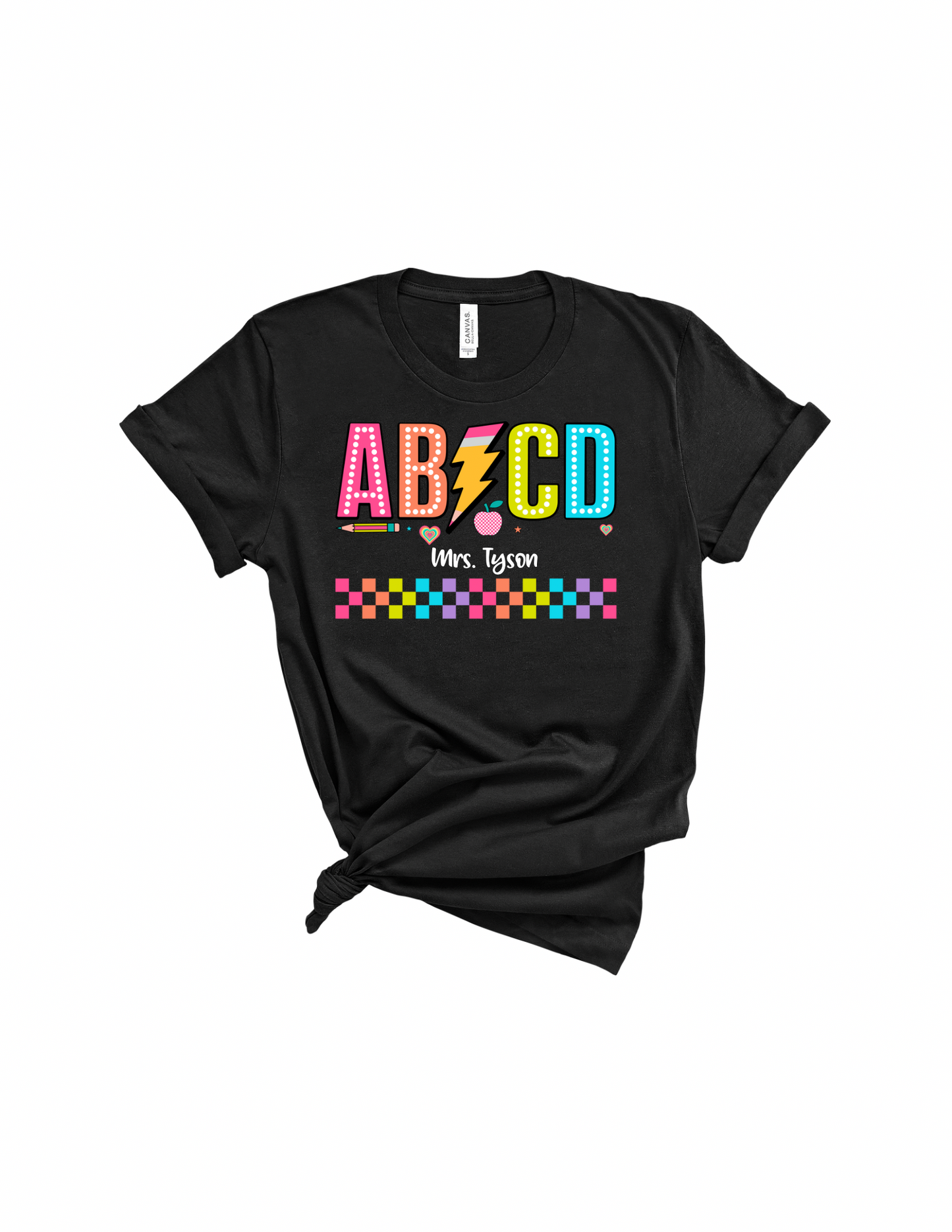 ABCD Personalized Teacher shirt