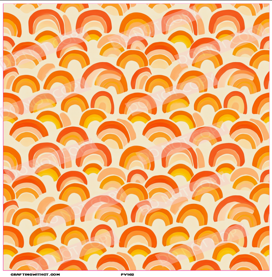 PV162 orange rainbows sheet