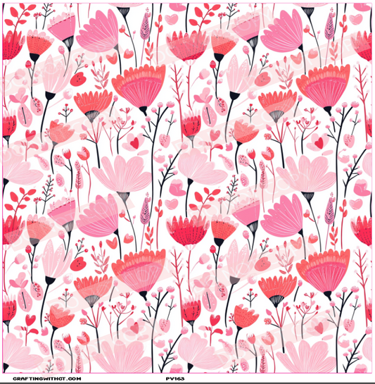 PV163 pink florals sheet