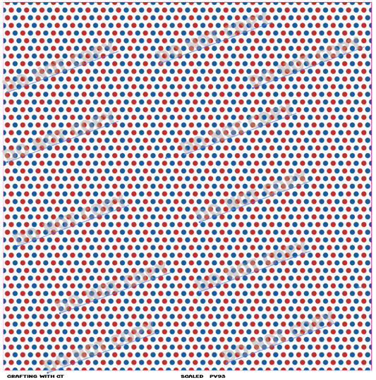 PV93 Red, White and Blue Dots vinyl sheet