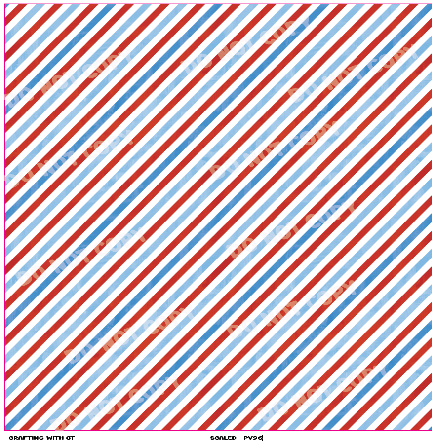 PV96 Red, White and Blue Stripes vinyl sheet