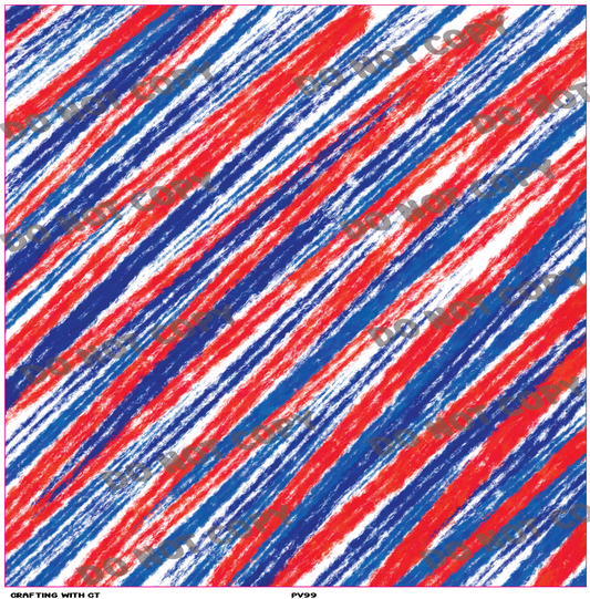 PV99 Red, White and Blue abstract vinyl sheet
