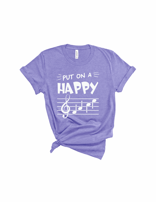 Happy Face Music Notes shirt