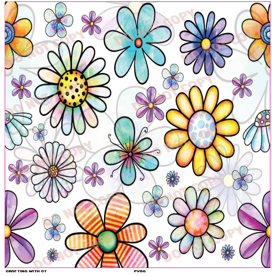 PV86 Daisies vinyl sheet – craftingwithct