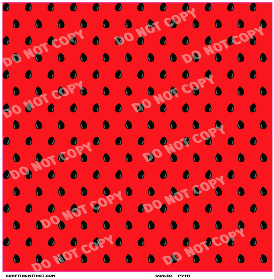 PV111 Watermelon seeds vinyl sheet