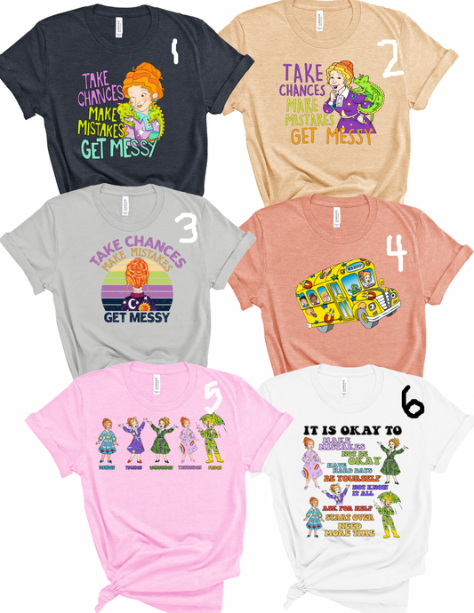 Magic School Bus shirts