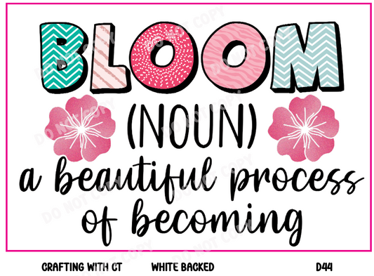 D44 Bloom decal