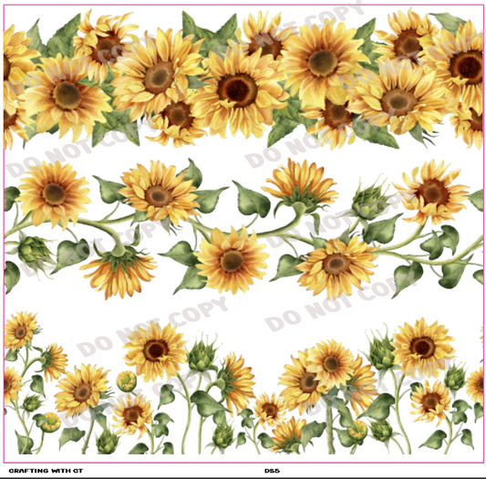 DS5 - Sunflower border decal sheet