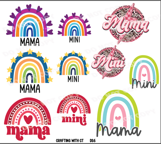 DS6 - Mamas and Minis decal sheet