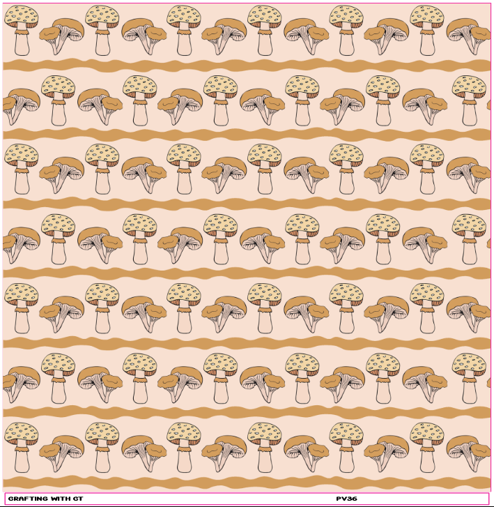 PV36 Mushrooms 1 vinyl sheet