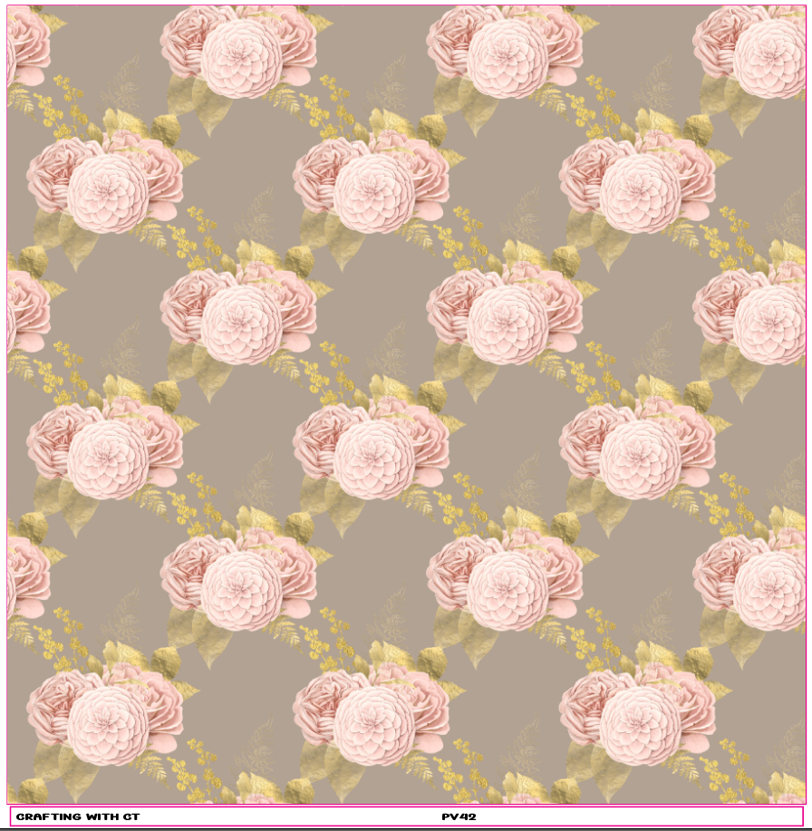 PV42 Floral 3 vinyl sheet