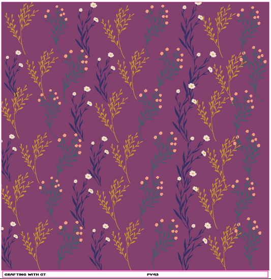 PV43 Floral 4 vinyl sheet