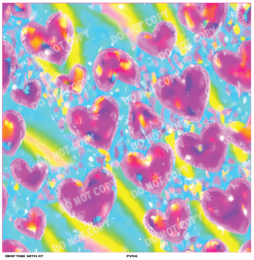 PV52 Neon paint splatters vinyl sheet