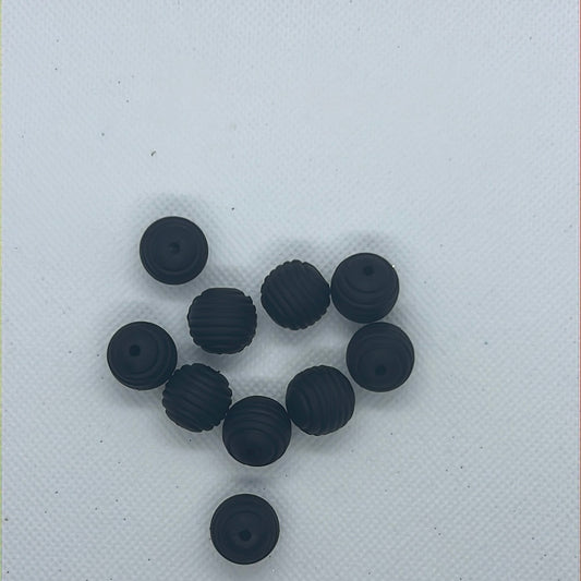 Silicone Beads - Beehive 15mm
