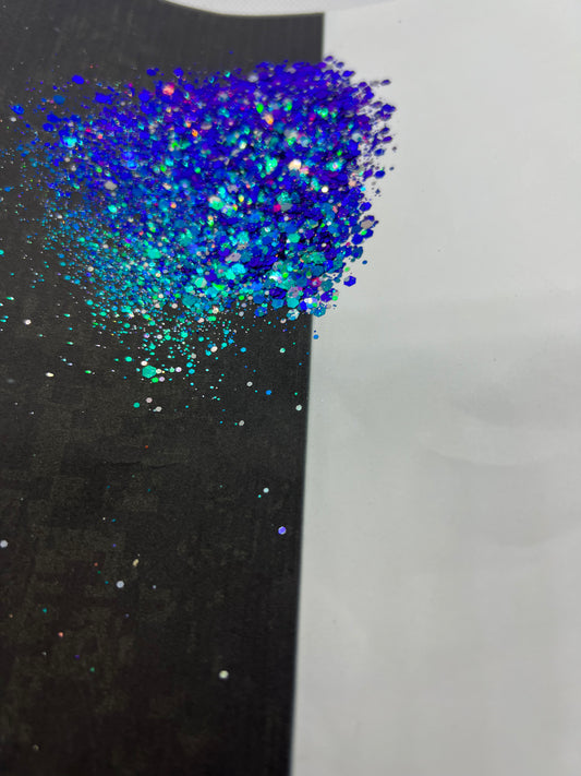 Blueberry Sea - Chunky Colorshift Glitter Mix
