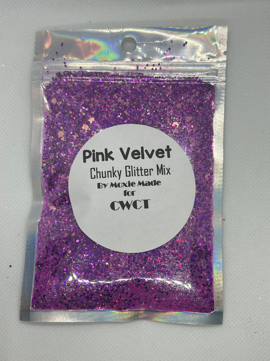 Pink Velvet - Chunky Glitter Mix - L.E.