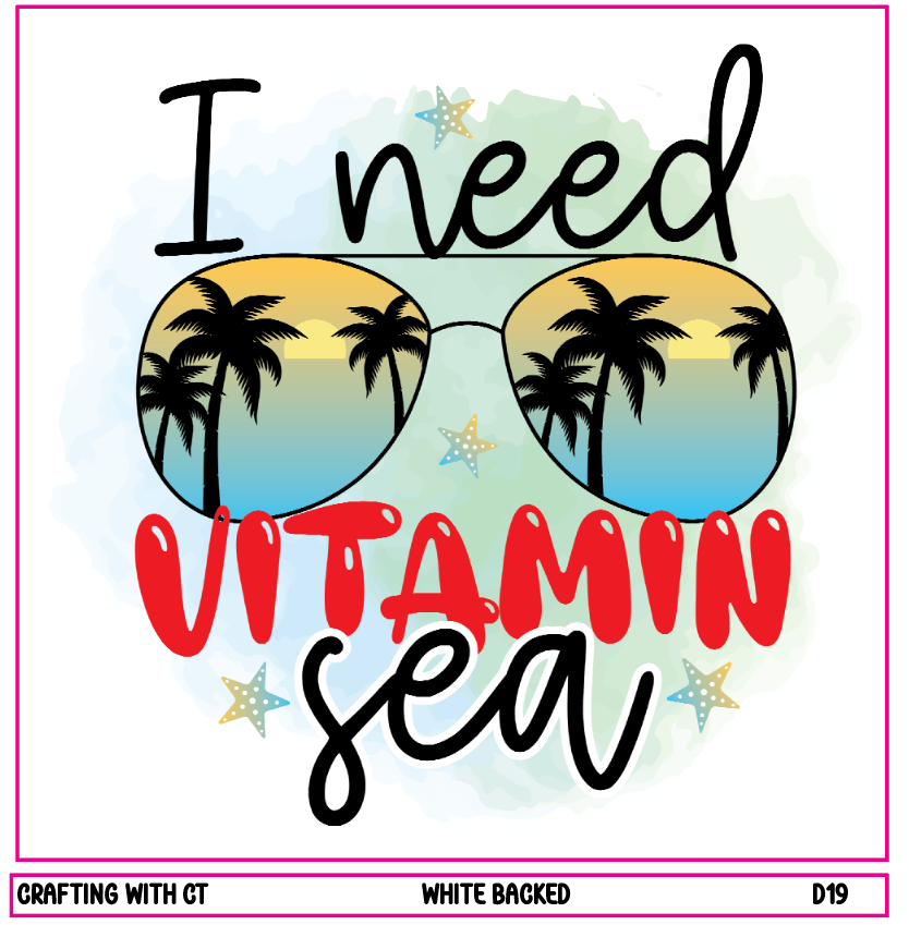 D19 I Need Vitamin Sea decal